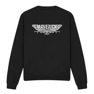 Top Gun Unisex Adult Maverick Logo Sweatshirt / Black